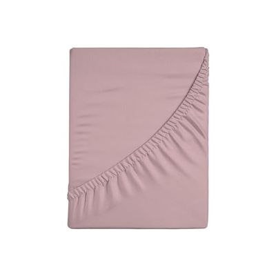 Zer0bed, Fyrkantigt och halvfärgat underlakan 100% bomull vinkel MAXI 30CM, 1 fyrkant, rosa, 130 x 200