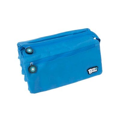 Grafoplás Bits&Bobs Schooletui met vier vakken, blauw, 23 x 12 cm, levendige kleuren