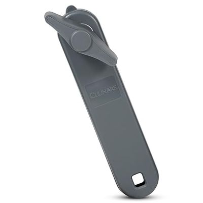 Culinare Lift Off Tin Opener, Grey, Plastic/Stainless Steel, Manual Can Opener, Safe Lid Removal