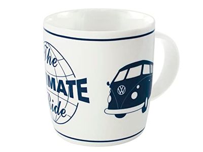 BRISA VW Collection - Volkswagen Caneca grande de cerâmica para café ou cappuccino T1 Camper Bus (The Ultimate Ride/branco)
