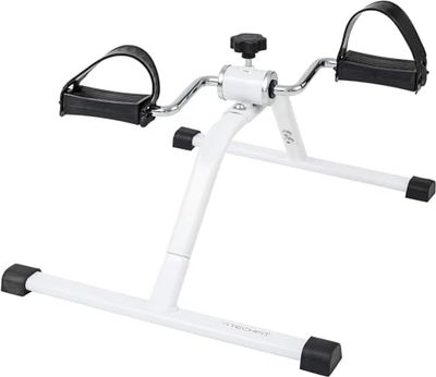 TechFit PED1 Träningspedal, Mini hemmaträningscykel, enkel arm- och benträning maskin, lämplig för lätt återhämtning