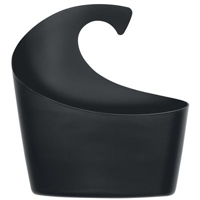 Spirella Sydney Panier, Salle de Bains Accessoires, Polypropylène, Polypropylène, Noir, 25 x 22.5 x 8.5 cm