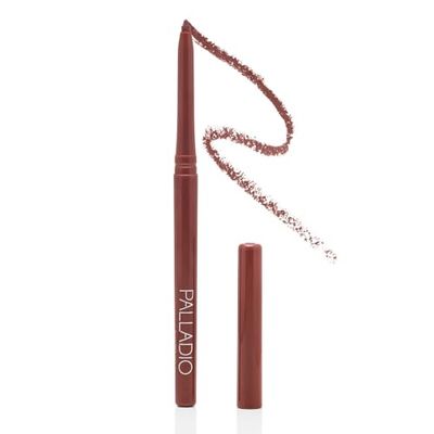 Palladio Retractable Waterproof Lip Liner, Highly Pigmented and Creamy Colour, Slim Smudge-proof Formula with Long Lasting Wear All Day Wearing, No Sharpener Required, Nude