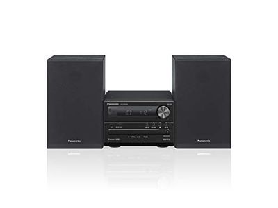 Panasonic SC-PM250BEGK Système Micro Hi-FI à 2 canaux, Radio numérique Dab+, Lecteur CD, Bluetooth, USB, Audio de Haute qualité, Basses puissantes et sonores, Design Compact et élégant, Noir