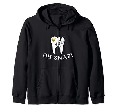 Oh Snap Dentista Odontología Asistente Dental Oral Sudadera con Capucha