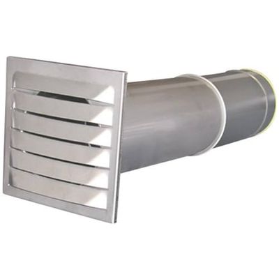 Wallair N37827 energiebesparende muurkast roestvrij staal geschikt voor buisdiameter: 10 cm