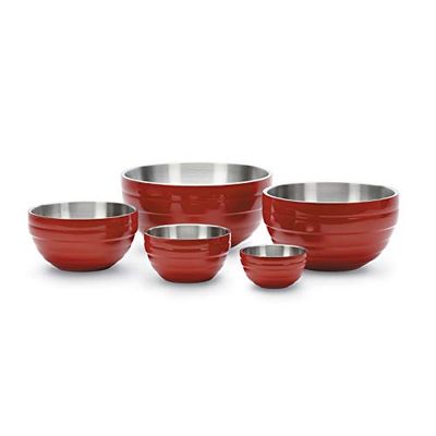 Vollrath 4659055 Round Insulated Bowl, 1.6 L Capacity, Red