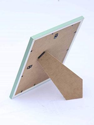 Frame Company Drayton Range 14x11-inch Green Picture Photo Frame with Bottle Green Mount For Image Size A4