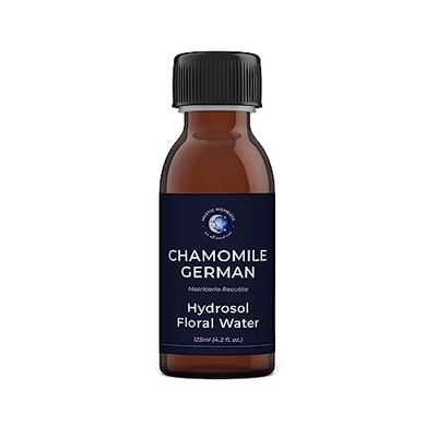 Mystic Moments | German Chamomile Natural Hydrosol Floral Water 125ml | Perfect for Skin, Face, Body & Homemade Beauty Products Vegan GMO Free