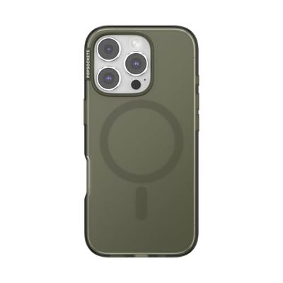 PopSockets Custodia per iPhone 16 Pro compatibile con MagSafe, custodia per iPhone 16 Pro, compatibile con ricarica wireless - Affaticamento