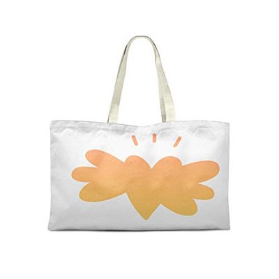 Bonamaison Printed Tote Bag, Reusable Grocery Bag, Shopping Bag, Machine Washable, Foldable, Canvas Cloth Bag with Handles, 50x40 Cm