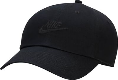 Nike FB5368-010 U NK Club Cap U CB FUT WSH L Hat Unisex Adult Black/Black Tamaño M/L