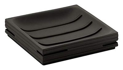 Gedy - PORTE SAVON PLASTIC NOIR QUADROTTO - Gedy - G-QU111400300