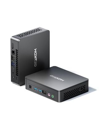 GEEKOM Processore Air12 Lite Mini PC-N100, Mini PC Windows 11 Pro, 8 GB DDR4 + 256 GB SSD Mini Desktop PC con WiFi 5 & BT 5.1 | 4K Dual Display Business PC per aziende e scuola
