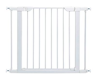 MidWest Homes for Pets 73.66 cm High Walk-thru Steel Pet Gate, 73.66 - 96.52 cm Wide; Soft White; Model 2929SW