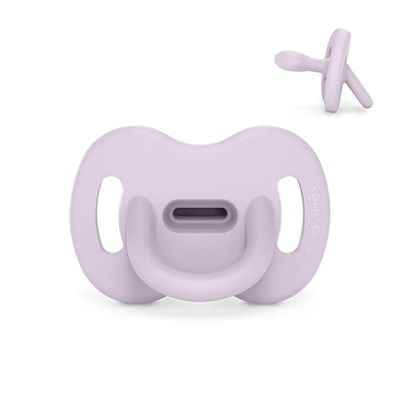 Suavinex, Sucette Tout Silicone, pour Bébé 6/18 Mois, avec Tétine Symétrique SX Pro, Réversible, Super Douce et Souple, Idéal pour Dormir, Respecte le Développement Buccodentaire, Lavender