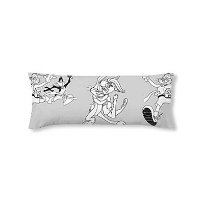 FUNDA DE ALMOHADA 100% ALGODÓN LOONEY TUNES BN CAMA DE 90.