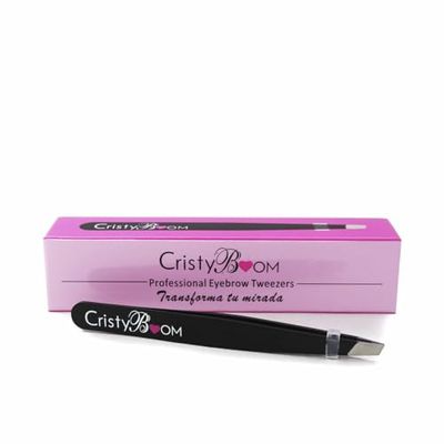 CristyBoom Professional Hair Removal Tweezers Black (1 Unit)