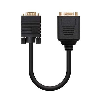 Blendend Cable bifurcador SVGA HDB15 macho a 2xHDB15 hembra, 20cm, conector oro, ideal para dividir señales de video en monitores.