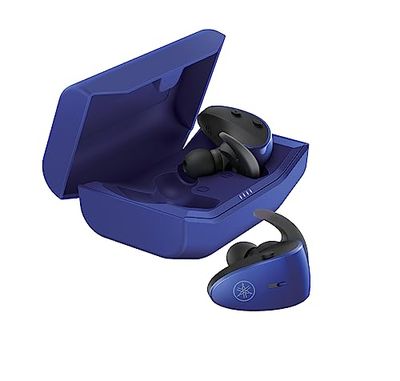 Yamaha TW-ES5A Auriculares In-Ear Deportivos True Wireless Bluetooth con Listening Care, Micrófono con Diseño Avanzado, Resistente al Agua y al Sudor IPX7 - Azul
