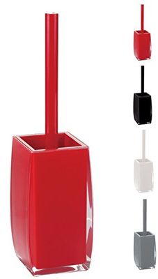 MSV Brosse WC avec Support AS Anzio Rouge