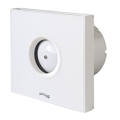 La ventilación giotto10b aspirador espiral diseño extra plana, blanco, para orificio diámetro 100 mm/4 "