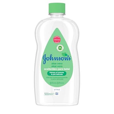 Johnson's Baby Óleo de Aloe Vera, hidrata e nutre instantaneamente, 1 x 500 ml