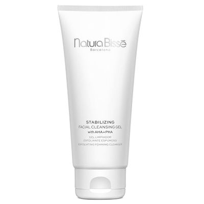 Natura Bissé Stabilizing Facial Cleansing Gel with AHA + PHA, Exfoliating foaming cleanser, Cleanses, Exfoliates & Balances, For Normal, oily & acne-prone Skin, 7 Oz
