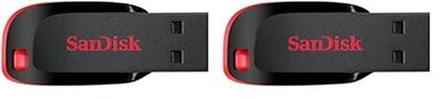 SanDisk 128GB Cruzer Blade USB 2.0 Flash Drive (Pack of 2)