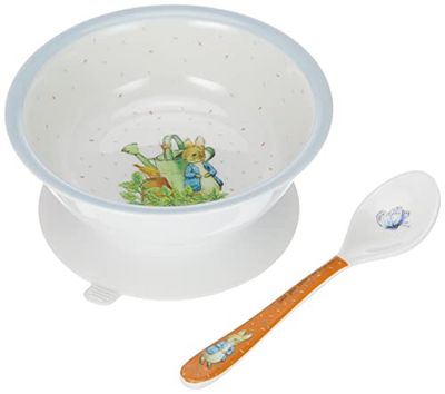 Petit Jour Paris - Kom met zuignap en lepel Peter Rabbit - met zijn Gift Box!, Veelkleurig