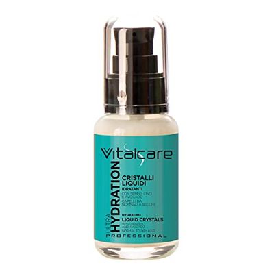 Vitalcare | Ultra Hydration - Cristalli Liquidi per Capelli, Cristalli Idratanti per Capelli Secchi e con Doppie Punte, con Semi di Lino e Avocado, 50 ml