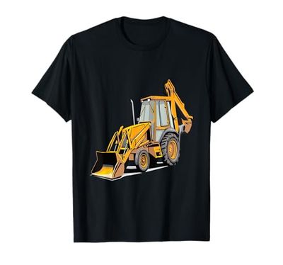 Retroexcavadora Vehículo de construcción Equipo pesado Camiseta