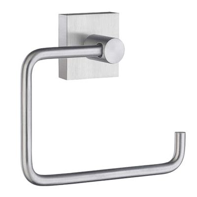 Smedbo House Toilet Roll Holder without Lid, Brass, Silver, 14 x 10 x 5 cm
