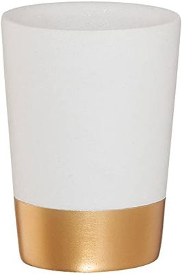 Sealskin Glossy Tumbler, Polyresin, Gold, 7.4 x 10 x 7.4 cm