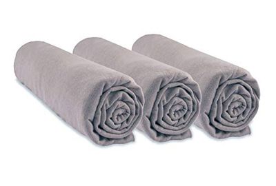 Set med 3 lakan, 70 x 140 cm, babysäng, barnsäng, 70 x 140 | allergivänlig bambu | brunbrun | stretchig andningsbar | hälsosam sömn | märke Easy Dort | Oeko-Tex certifierad | tillverkad i Europa