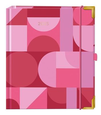 Agenda A5 Premium 2025 rose : agenda de qualité supérieure