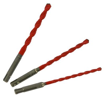 TIVOLY – Juego de brocas 2 en 1 para hormigón/azulejos de alto rendimiento Ø6-8-10 mm – Taladrado de azulejos, loza, hormigón vibratorio y piedra – Cola SDS+ para taladro