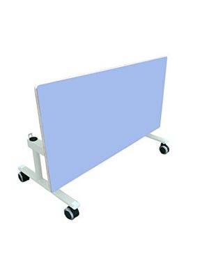 Mobeduc Adult Instelbare grootte Zijvouwtafel, Metaal, Afmetingen (L x B x H): 160 x 80 x 64 cm Lavander Blauw