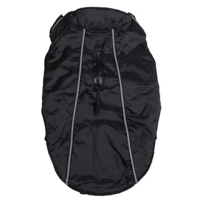 JACK AND VANILLA, Stijlvolle zwarte hondenjas, modern en comfortabel design, weerbestendig, maat XXL, perfect voor alle gelegenheden, 60 cm, zwart, Expedition-model