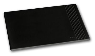 Parures et accessoires de bureau en cuir Tapis de souris Noir