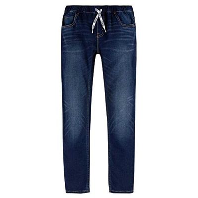 Levi's Kids Skinny Dobby Pull on Pants Baby Boys, Black,berry Winter 9 Months