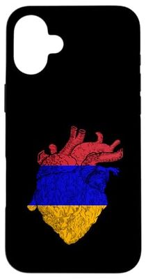 Armenia Armenian Pride Armenia Flag Heart Armenian Roots Case for iPhone 16 Plus