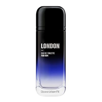 Dicora Urban Fit | Eau de Toilette LONDON FOR HIM | Profumo da uomo | Note marine, pompelmo, lavanda e ambra grigia | Fragranza duratura e fresca | Dimensioni 150 ml