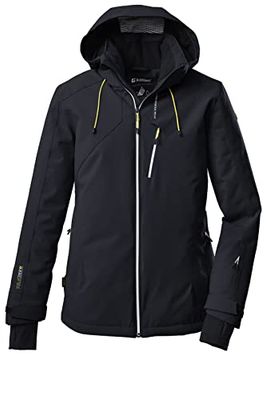 Killtec Women's Giacca da sci/giacca funzionale con cappuccio staccabile con zip e paraneve KSW 10 WMN SKI JCKT, black blue, 36, 38608-000