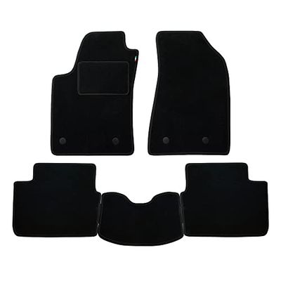 Zestaw Maty wykonane dla CITROEN C2 roku od 2003 do 2010 roku w dywanach samochodowych Made in Italy Made in Italy z CZARNYM