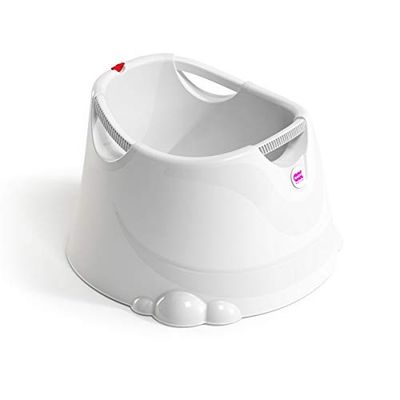 OKBABY Oplà - Baignoire Large pour Nouveau-né 12-36 Mois (25 kg), dans la Douche ou en Plein Air - Blanc