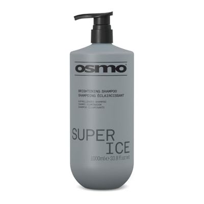 OSMO Super Ice Shampoo | Black Pigment for Brightening Blonde Hair | For Bleached & Natural Blonde Hair | Vegan. 1000ml