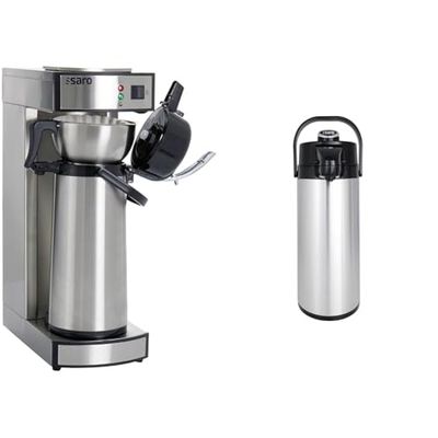 Saro 317-2085 Saromica Thermo 24 Libera Installazione Acciaio Inossidabile 317 – 2076 – Caraffa Termica Isolante S/S, 2,2 L