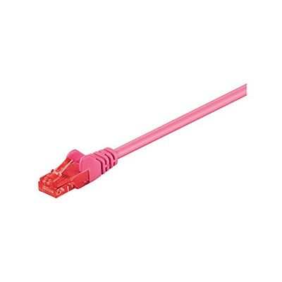 CAT 6 Câble de Liaison, U/UTP, Magenta, 2 m Longueur