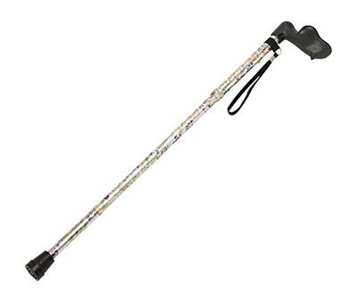 Days Comfy Grip Sticks, Ergonomic Anodised Aluminium Walking Stick for Enhanced Comfort and Support, Lightweight, Sturdy Design with Comfortable Handle Options, 775-875MM, Right Hand, Woodland Flowers